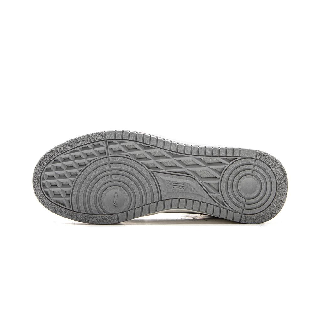Li Ning Tianji HI Slip Resistant Cushioning Abrasion Resistant Mid top Skateboard Shoes Men's White Gray AGCV339-6