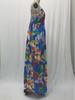 2025 Summer European & American Women's Off-Shoulder Floral Maxi Dress