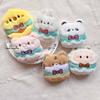 Animal Series Bow Tie Bib Plush Keychain & Brooch Doll Accessories