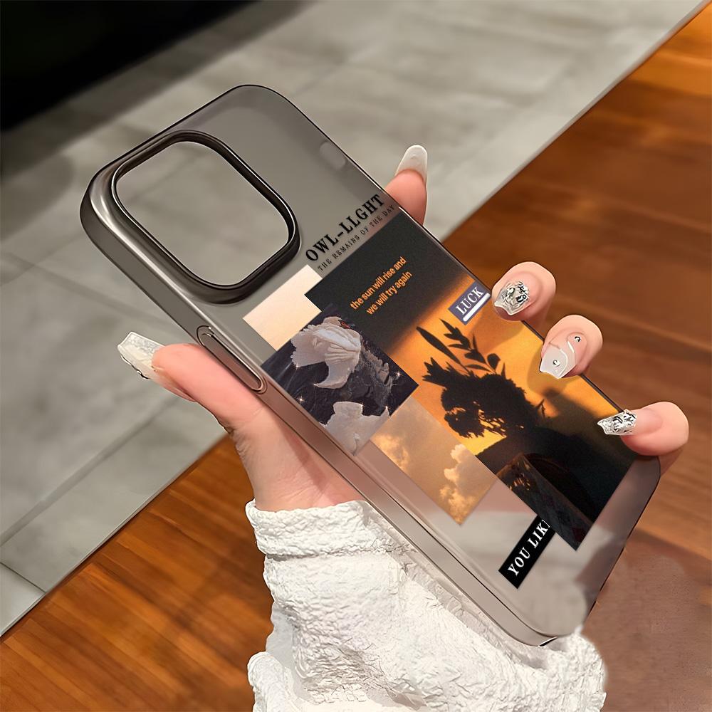 Θήκες Κινητού Τηλεφώνου για iPhone 11 13 15 Pro Max 12 14 Pro Max Θήκη iPhone 16 15 Plus 13 Pro 12 Mini 13 Mini Παγωμένη Υφή Ζωγραφιστά Κινούμενα Σχέδια Λουλούδια