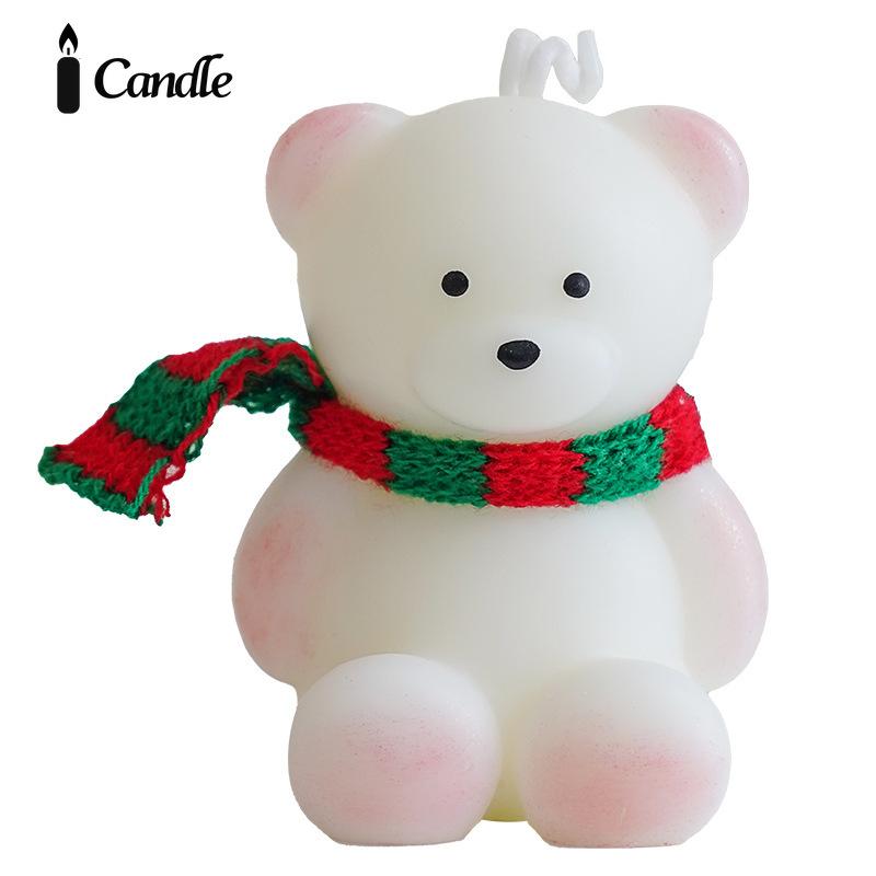 Bear Scented Candle Souvenir Gift, Handmade Creative Cute Atmosphere Fragrance Animal Modeling Wax