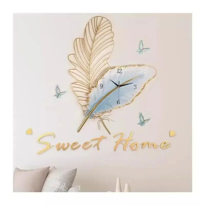 Nordic Decoration Wall Clocks Art Mural Silent Metal Living Room Wall Clocks Modern Simple Design Home Decor Horloge Murale