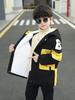 Boys' Trendy Fleece-Lined Winter Parka 2025: Thick Cotton-Blend Jacket