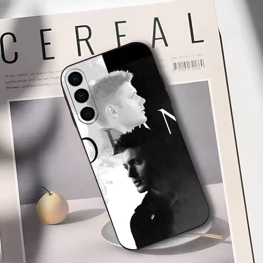 

S-Supernatural Dean W-Winchester Phone Case Black Silicone Soft For Samsung Galaxy A73,A72,A71,A70,A53,A52,A51 Samsung a21
