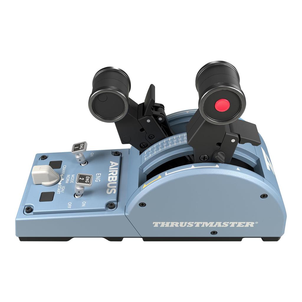 Thrustmaster TCA Officer Pack Airbus Edition Side Stick Throttle Quadrant Ambidextrous Flight Stick with Interchangeable Module Compatible with PC