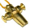 LP Sound Effect Whistle Tri-Tone Samba Whistle, Gold Tone LP352