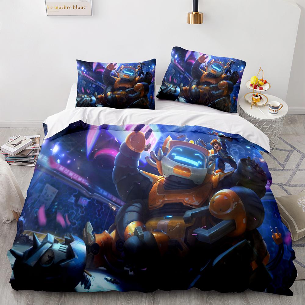 3D Print League Of Heroes Bedding Set Single Twin Full Queen King Size Game Anime Bed Set Aldult Kid Bedroom Duvet Cover Sets