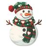 Christmas Dress Up Snowman Bedroom Porch Bathroom Home Decoration Wall Sticker Sticker Wholesale Static No Glue