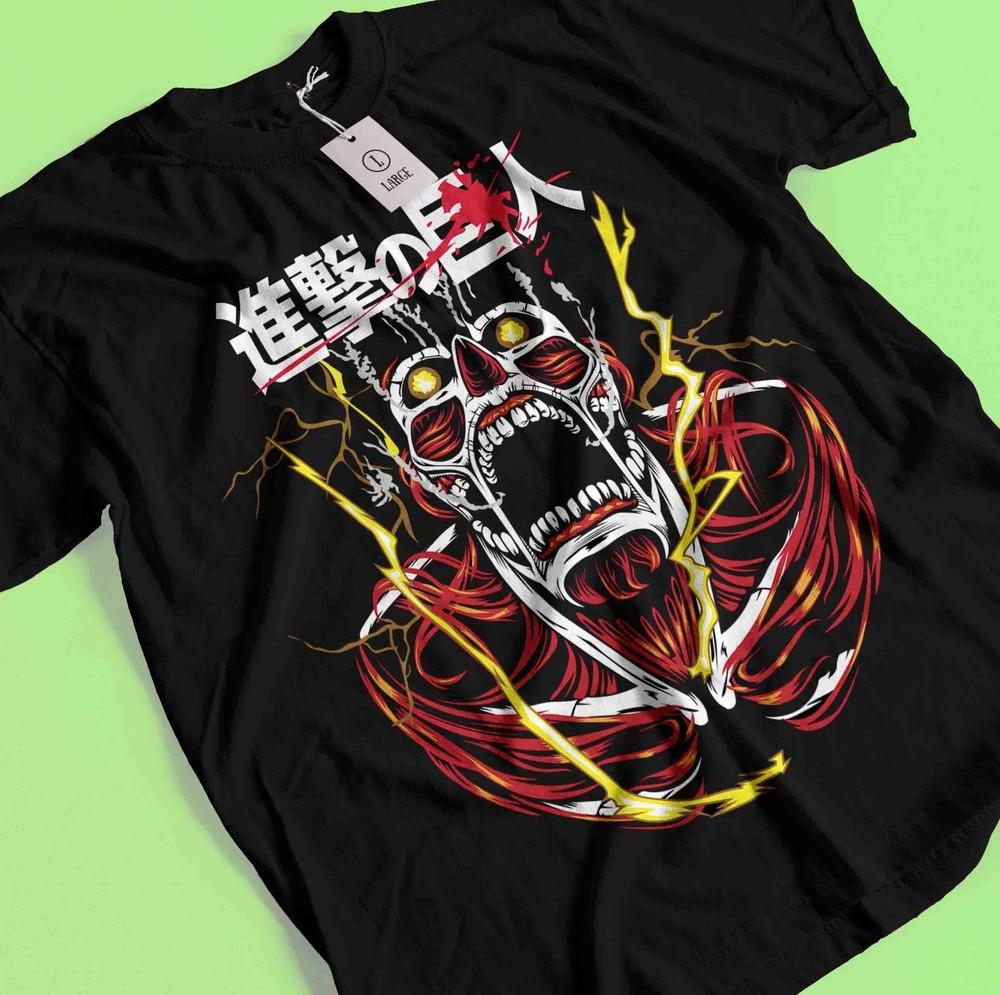 Attack On Titan Shirt Eren Mikasa Tshirt Levi T-Shirt AOT Erwin Hange Armin Tee