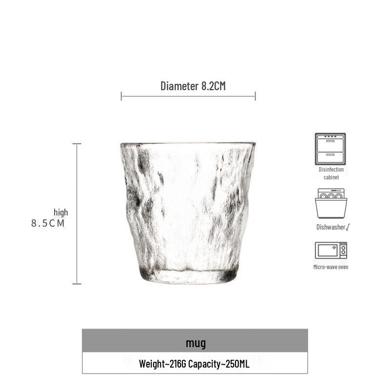 Shangqi Beifeng Transparent Glass Whiskey & Coffee Cups
