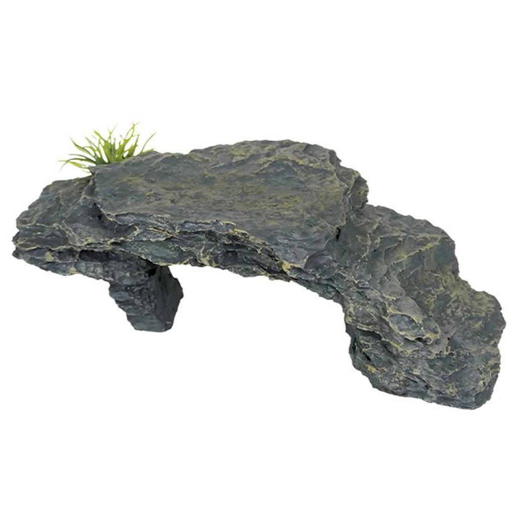 Terrariums Basking Platform Fishtanks Shelter Cave for Reptiles Terrapin Aquariums Landscape Decoration for Home Office