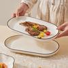 39-Piece Simple Solid Color Ceramic Dinnerware Set