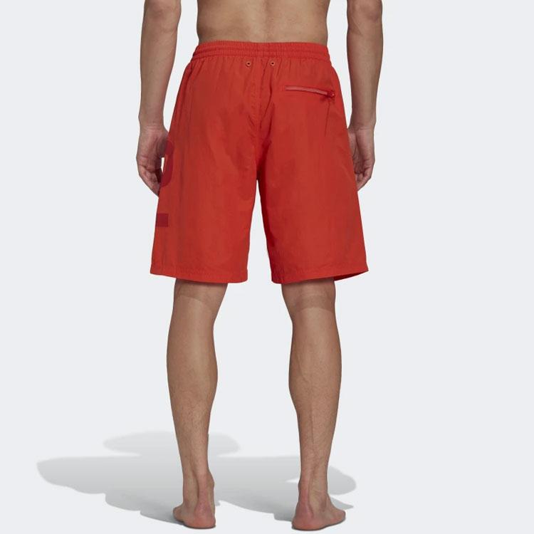 Y-3 SS21 Letter Logo Casual Shorts Men shorts Orange Red GT5253