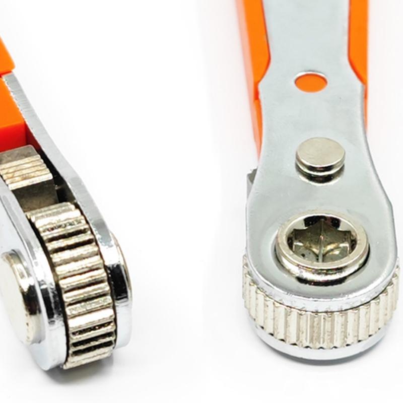 Compact 36 Tooth Ratchet Screwdriver Set with Magnetic Tip Ideal for Home DIY and Professional Repair Tasks