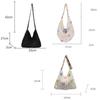 Fashion Large Capacity Women Shoulder Bag Butterfly Floral Crochet Hollow Out Knitted Handbag Vintage Multicolor Crossbody Bags