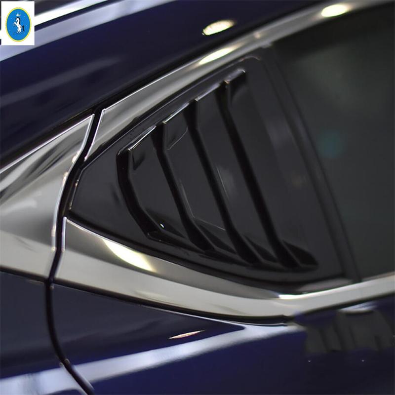 Pannello Decorativo Copri-Finitura Presa d'Aria a Lamelle tipo Shutter per Finestrino Posteriore Laterale Auto in Fibra di Carbonio per Lexus ES 2018 - 2025 Accessori Esterni