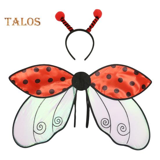 

Косплей Крыло и повязка на голову Божья коровка Крыло пчелы Аксессуары для костюма Крыло насекомого Крыло феи для вечеринок на Хэллоуин Сценическое представление Ladybug