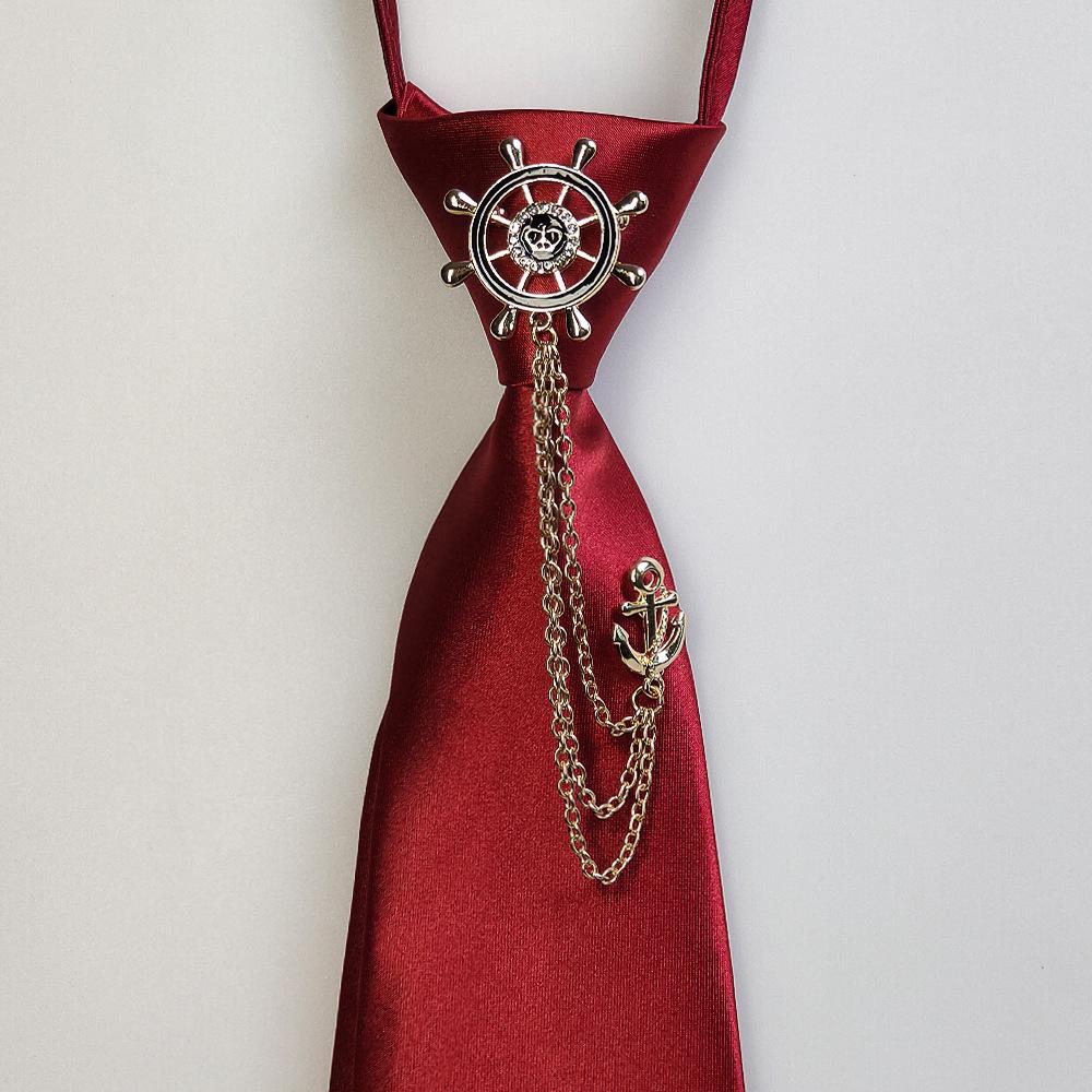 Unisex Retro Gotisches Fliege mit Quastenketten Corsage