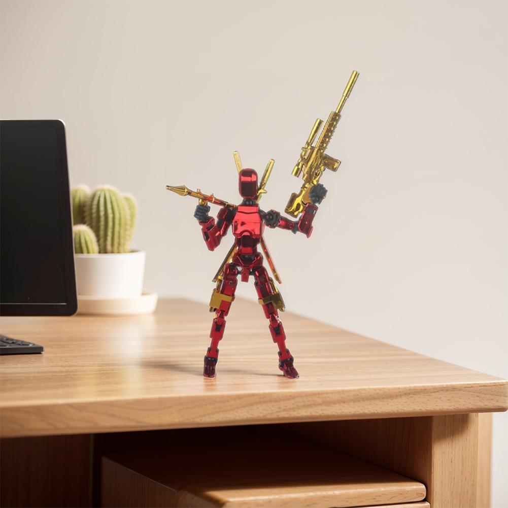 13 Action Figure Titan Multi-Jointed Movable Shapeshift Robot T13 Action Mannequin Character And Dog Figure Toys Gifts For Kids