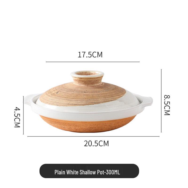 ZISIZ Ceramic Clay Pot for Gas Stove