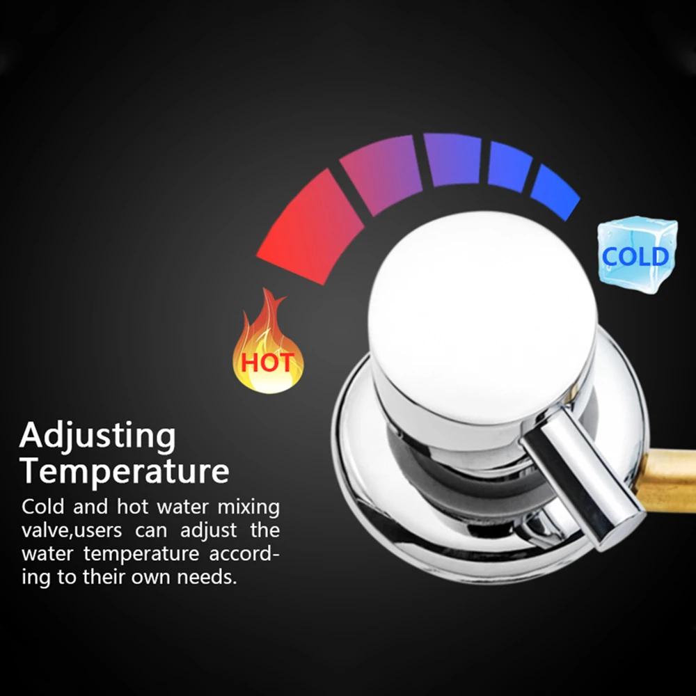 2/3/4/5 Auslasslochabstand 10cm/ 12.5cm Messing Duschraum Armatur Badezimmer Intubation Mischventil Umsteller Für Duschkabinen Armatur