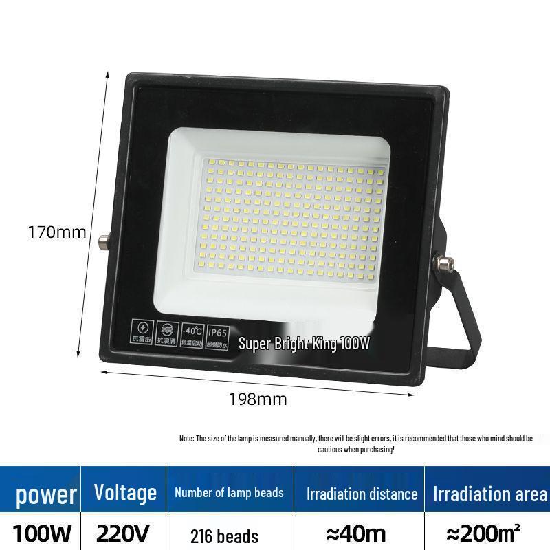 LED Waterproof Outdoor Spotlight Floodlight for Advertising and Courtyard Lighting