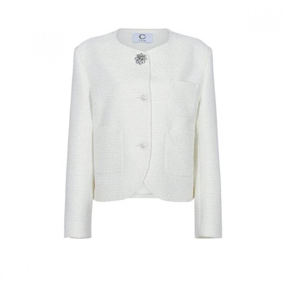 Cluto Sparkle Jacket White