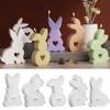 Easter Rabbit Creative Love Rasbbit Silicone Moulds Casting Moulds Diy 3D Gypsum Aromatherapy Home Decoration Crafts Ornaments