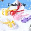 Children's Snowball Molds: Duck, Heart Shapes, and Snowball Fight Toys Set.