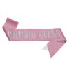 European & American Glitter Princess Birthday Sash for Girls
