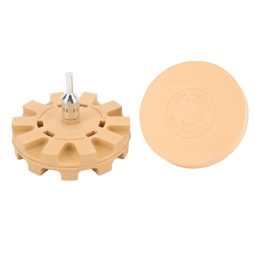 Decal Remover Eraser Wheel Efficient Use Rubber Eraser Wheel with Drill Adapter for Car Emblem Pinstripe Graphics