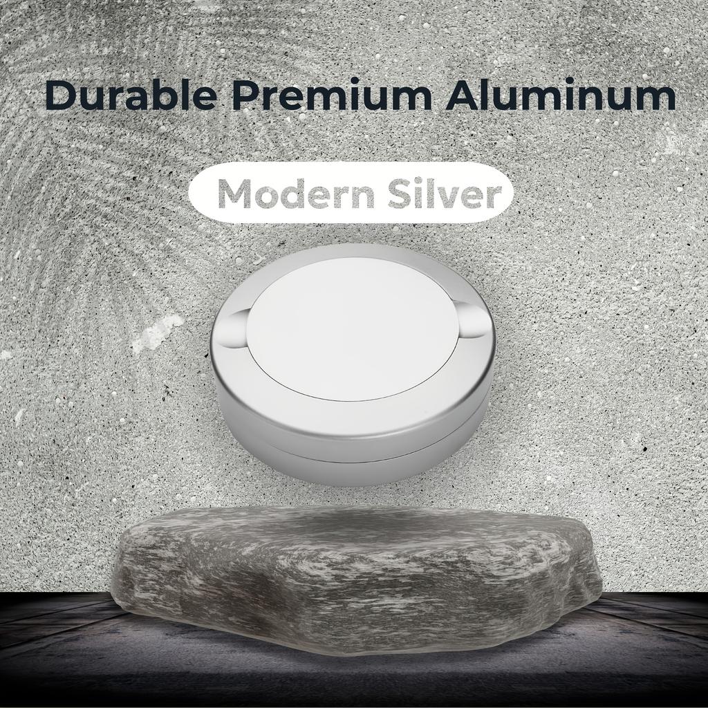 Metal Round Portable Pill Box, Waterproof Travel Pill Organizer, Pocket Purse Medicine Vitamin Holder EDC Container