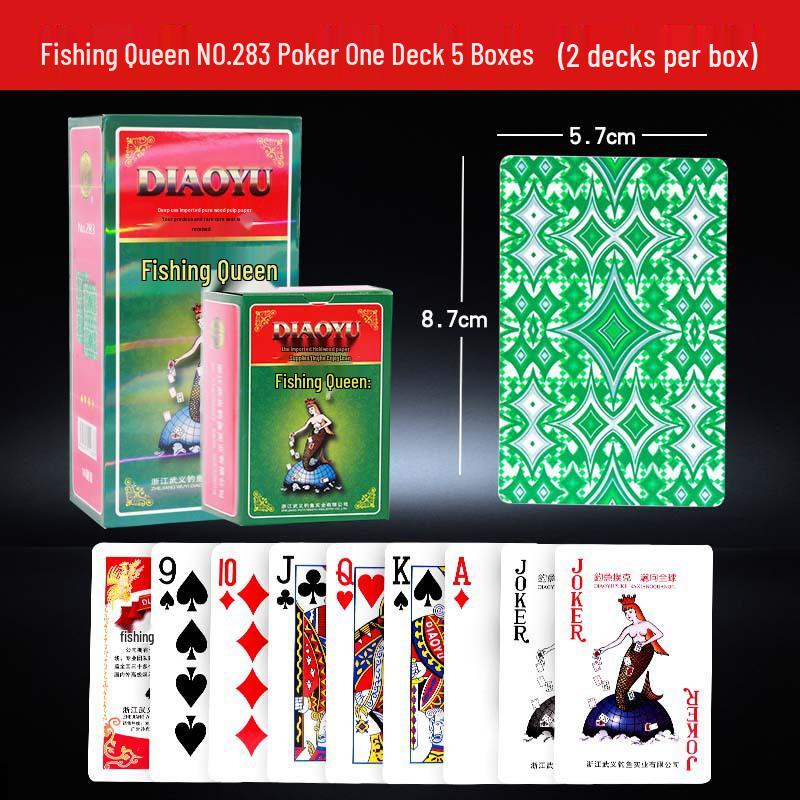 Carte da Poker da Pesca Originali: 10 Mazzi per Intrattenimento Domestico, Giochi da Tavolo, Guandan, Dou Dizhu.