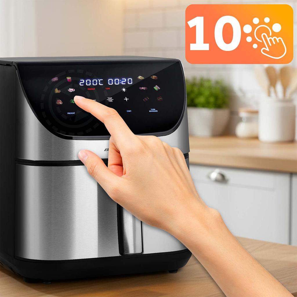 Air Fryer 8L Berdsen 1700W Bd-659 Silver