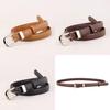 Leather Womens Belt With Pin Buckle For Casual Office Style