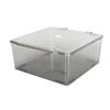 Cosmetic Storage   Box Containers with Hinged Lid Dust Proof Large Capacity Space Saving Clear Plastic Case