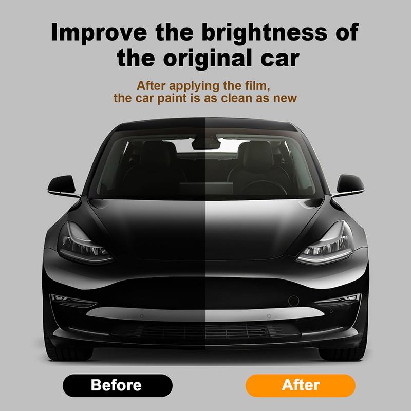Pre-cut PPF Car Headlight Protective Film TPU For Tesla Model 3 Y X S - Rearview Mirror Transparent Scratch Resistant