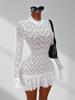 Women's Bohemian Style See-through Lace Dress
