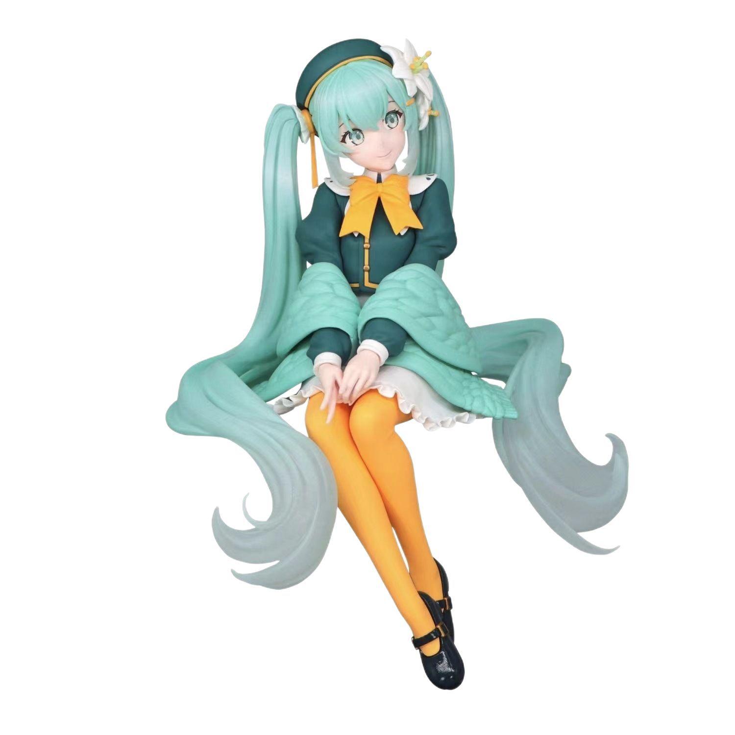 

14cm Anime Hatsune Miku Kawaii Action Figure Pink Sakura Doll Collectible Model Toy Cake Decoration for Poseable Articulated Scale Detailed Movable