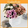  Bouquet de Fleurs de Roses Romantiques Décor Floral en Soie Artificielle Pour Mariage et Maison