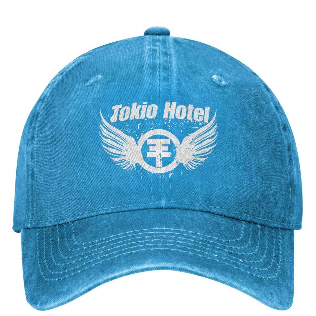 Tokio Hotel Logo Baseball Cap Rock Music Band Classic Women Unisex Trucker Hat Sunscreen Hiking Fishing Snapback Cap Gift