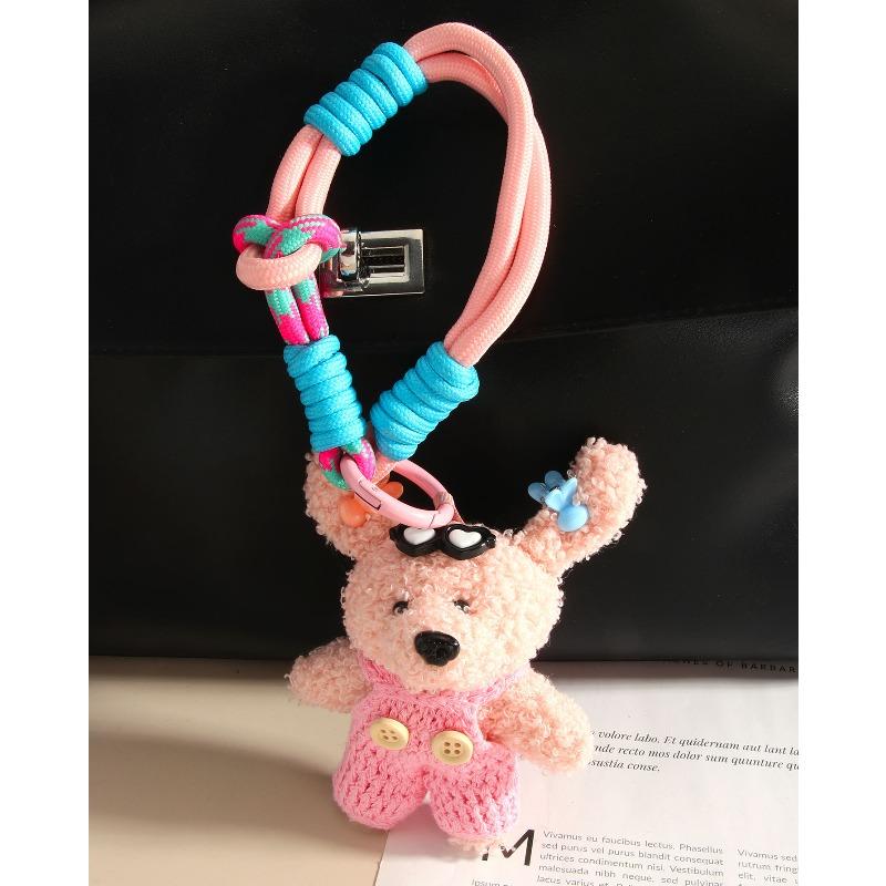 Корея Донгдаэмун милый дофаминовый свитер плюшевая кукла брелок ремешок пара мультяшная сумка подвеска