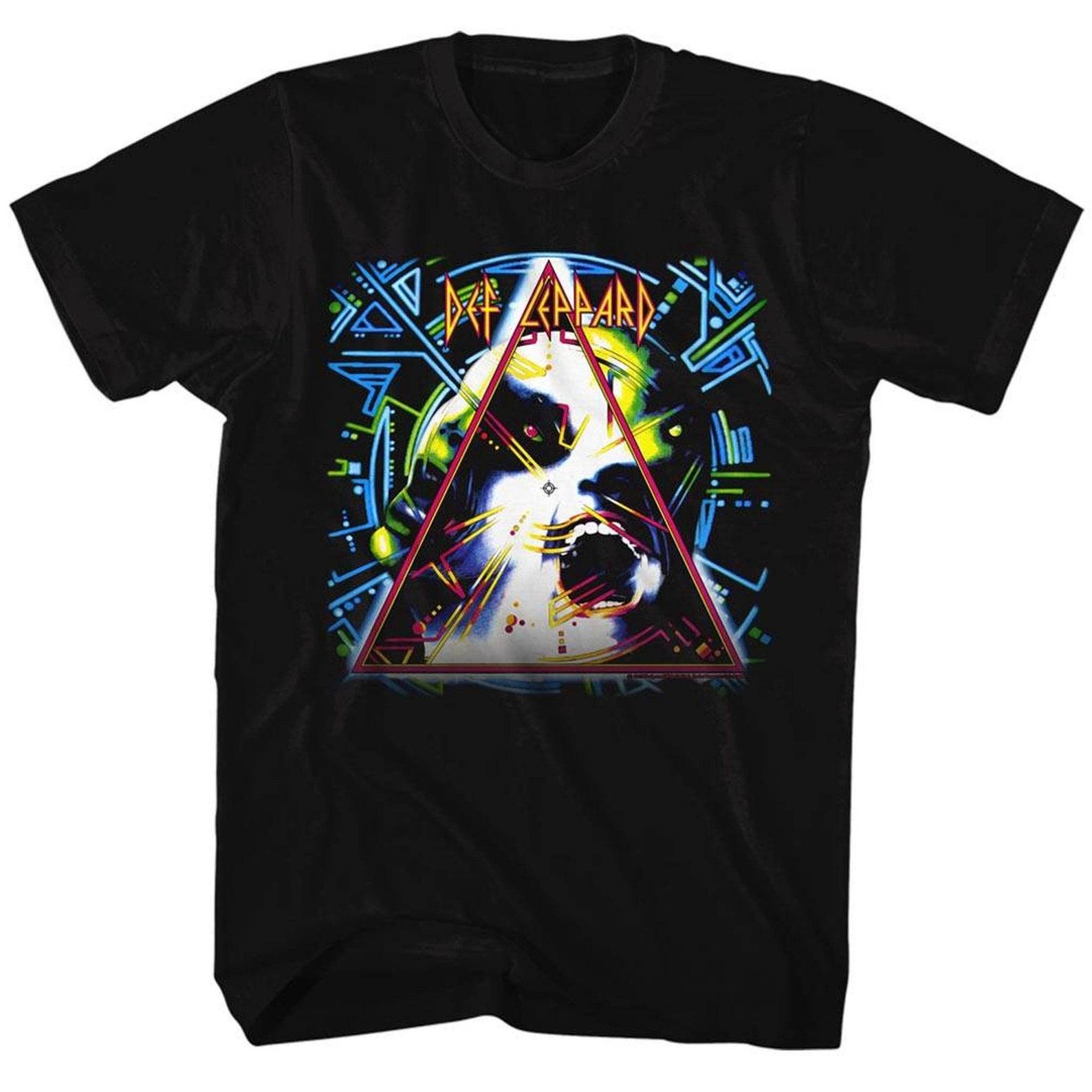 Def Leppard Hysteria Logo Black Adult T-Shirt S
