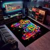 1pc Vibrant Gaming Controller DoorMat, Non-slip Carpet, Suitable for Living Room, Bedroom, Bathroom, Holiday Home Decoration