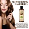 Organic Castor Oil,  Pure Cold-Pressed Castor Oil for Longer, Thicker Hair, Eyelashes and Eyebrows, Hair Growth Oil Moisturizing & Strengthening