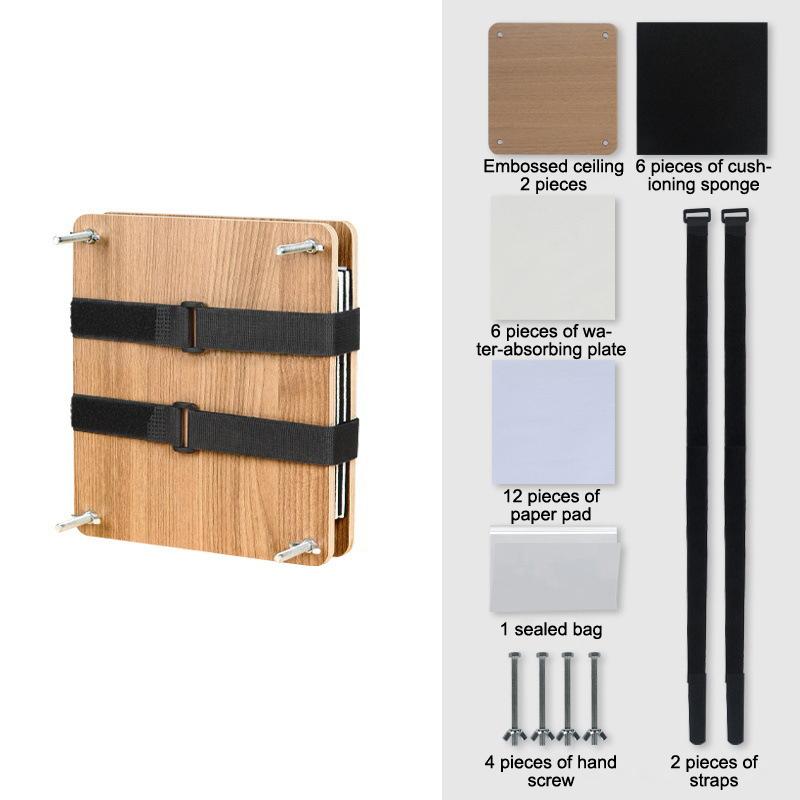 Flower Press Kit 5 Layers Wooden Flower Press Complete Flower Preservation Kit Leaf Pressing For DIY Crafts Making Dried Plants