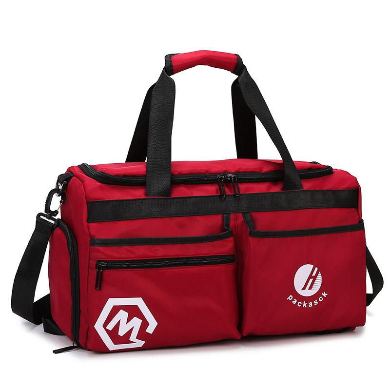 Large Capacity Travel Bag Independent Shoe Compartment Fitness Multi-compartment Multifunctional Waterproof Wear-resistant Handbag