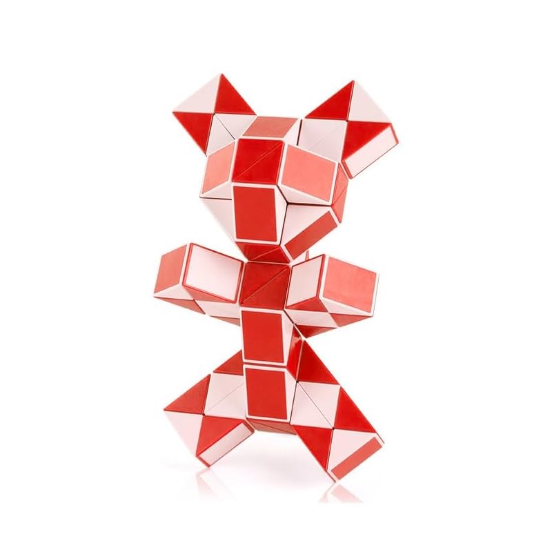 

snake cube magic (72 blocks, red + white)