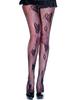 Sexy Black Fishnet Tights With Butterflies Mh50020 Blk