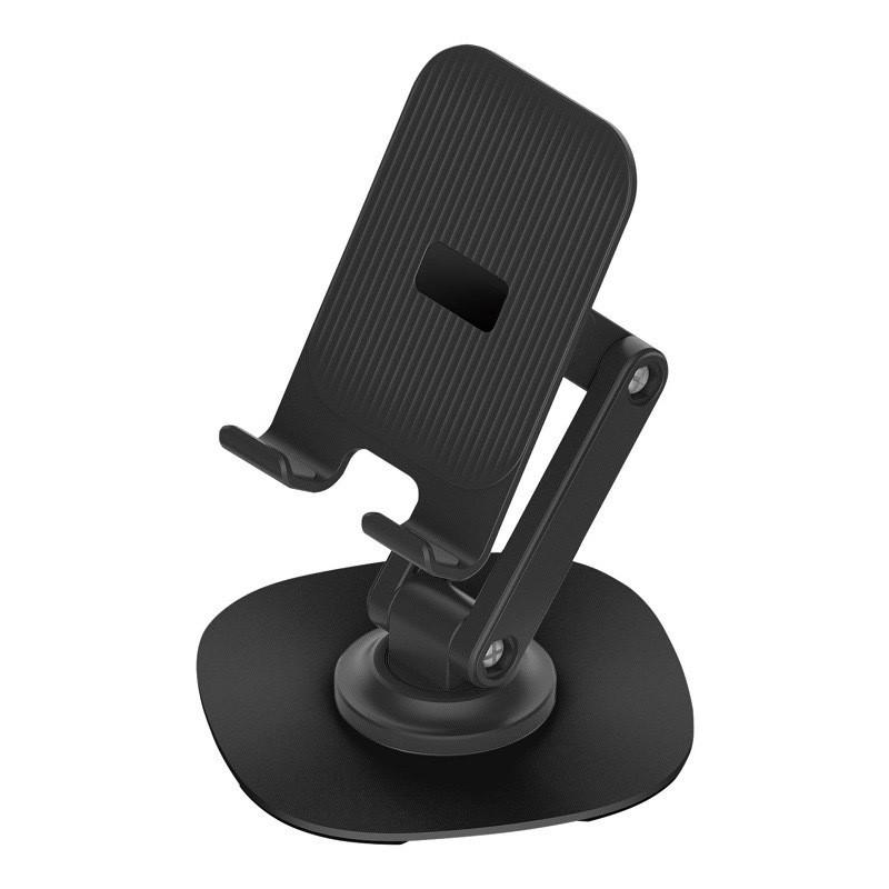 

Universal Metal Phone Stand With Rotating Adjustable Holder For Watching Videos And Video Calls чёрный
